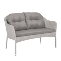 Стулья Плетеный диван из искусственного ротанга Глассан, латте фото