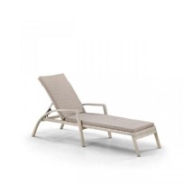 Стулья Шезлонг-лежак плетеный Маре, латте фото