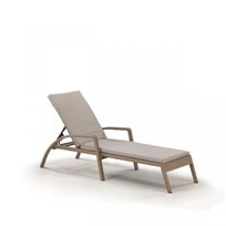 Стулья Шезлонг-лежак плетеный Барри, светло-коричневый фото